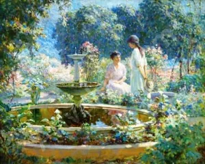 The Fountain by Abbott Fuller Graves Oil Painting