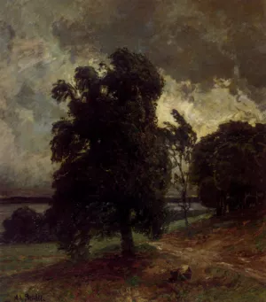 Before The Storm by Adolf Stabli Oil Painting