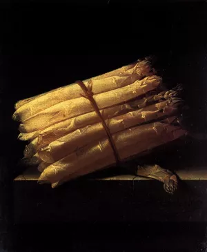 Still-Life with Asparagus by Adriaen Coorte Oil Painting