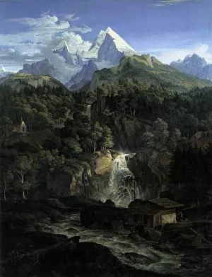 The Watzman by Adrian Ludwig Richter Oil Painting