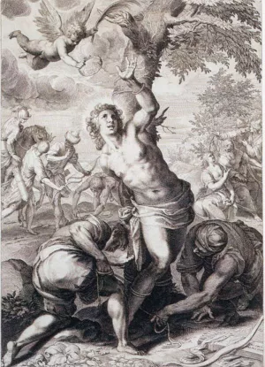 The Martyrdom of St Sebastian by Aegidius Sadeler Ii Oil Painting