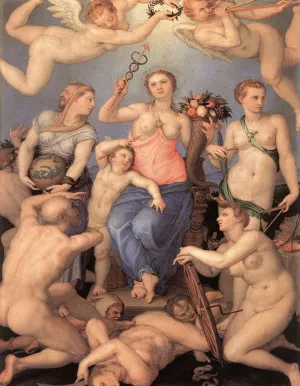 Allegory of Happiness by Agnolo Bronzino Oil Painting