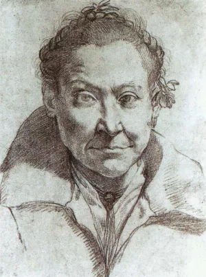Portrait of a Woman by Agostino Carracci Oil Painting