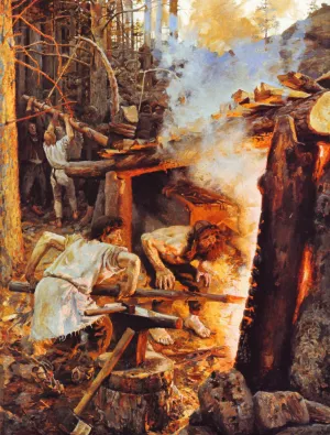 Forging of the Sampo by Akseli Gallen-Kallela Oil Painting