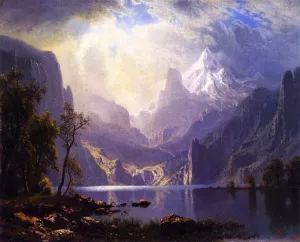 In the Sierras by Albert Bierstadt Oil Painting