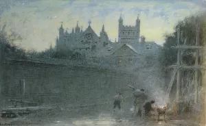 Exeter by Albert Goodwin Oil Painting