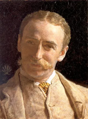 William Connal, Esq Jr of Solsgirth by Albert Joseph Moore Oil Painting
