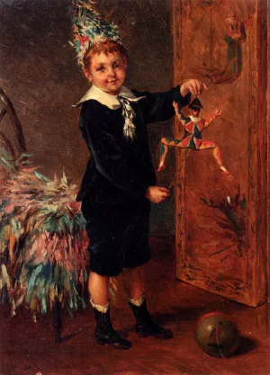 The Young Entertainer by Albert Roosenboom Oil Painting