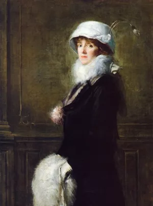 Portrait of Mrs. H. Bryan Owsley, Philadelphia by Albert Rosenthal Oil Painting