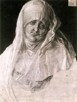 Agnes Durer as Saint Anne by Albrecht Duerer Oil Painting