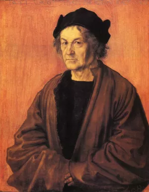 Albrecht Durer the Elder at Age 70 by Albrecht Duerer Oil Painting