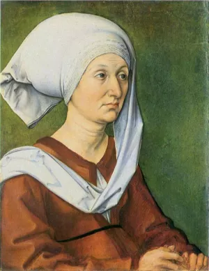 Barbara Durer by Albrecht Duerer Oil Painting