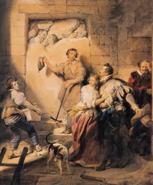 The Immured by Alexandre-Evariste Fragonard Oil Painting