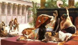 Cleopatra Testing Poisons on Condemned Prisoners by Alexandre Cabanel Oil Painting