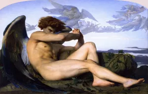Fallen Angel Oil painting by Alexandre Cabanel