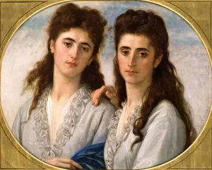 Sophie and Berthe Cabanel by Alexandre Cabanel Oil Painting