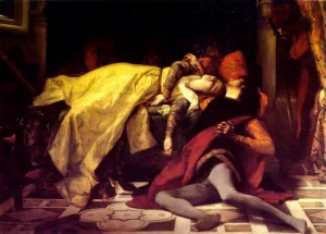 The Death of Francesca da Rimini and Paolo Malatesta by Alexandre Cabanel Oil Painting