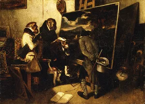 The Experts by Alexandre-Gabriel Decamps Oil Painting