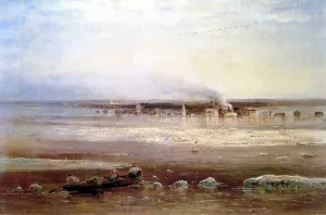 Overflow of Volga near Yaroslavl by Alexei Savrasov Oil Painting