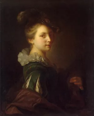 Young Woman in Theatrical Costume by Alexis Grimou Oil Painting