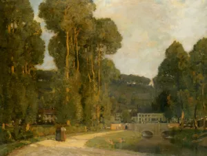 The Cotsolds by Alfred East Oil Painting