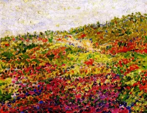 Field of Flowers Oil painting by Alfred Henry Maurer
