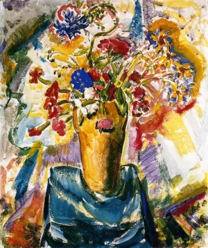 Flowers in a Vase by Alfred Henry Maurer Oil Painting
