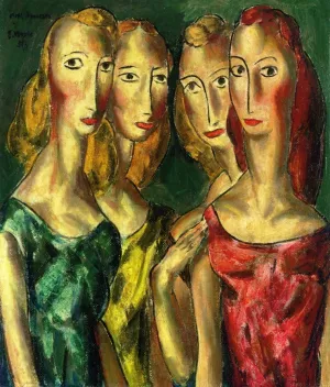 Four Sisters by Alfred Henry Maurer Oil Painting