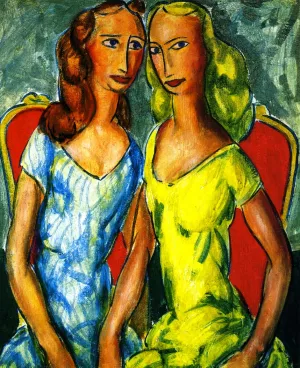Two Sisters 2 Oil painting by Alfred Henry Maurer