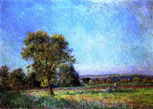 A Summer's Day by Alfred Sisley Oil Painting