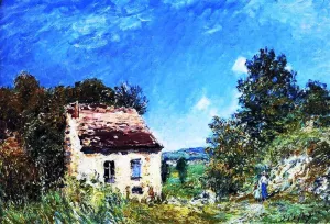 Abandoned House by Alfred Sisley Oil Painting