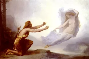 Apparition De Vinvela A Shilric-Le-Chasseur by Alfred Tripet Oil Painting