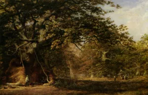 The Woodman's Bower by Alfred Wilson Cox Oil Painting