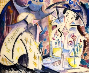 Woman at Her Dressing Table by Alice Bailly Oil Painting