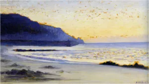 La Mer a Siouville by Alphonse Osbert Oil Painting