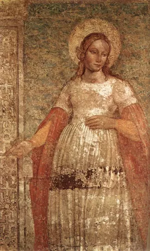 St Agnes by Ambrogio Bergognone Oil Painting