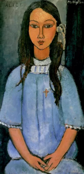 Alice Oil painting by Amedeo Modigliani
