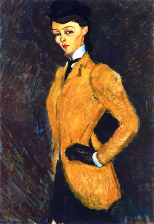Horsewoman Oil painting by Amedeo Modigliani