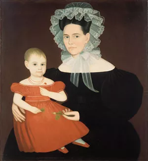 Mrs. Mayer and Daughter by Ammi Phillips Oil Painting