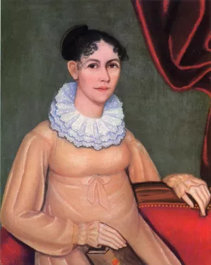 Portrait of Sally Morgan Walbridge by Ammi Phillips Oil Painting