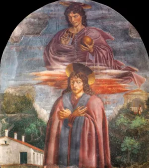 St. Julian and the Redeemer by Andrea Del Castagno Oil Painting