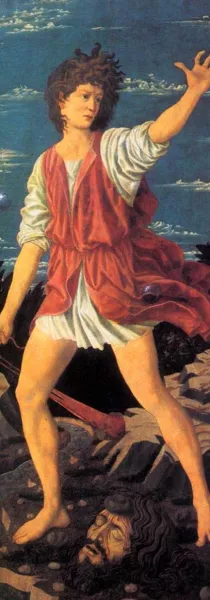 The Youthful David by Andrea Del Castagno Oil Painting