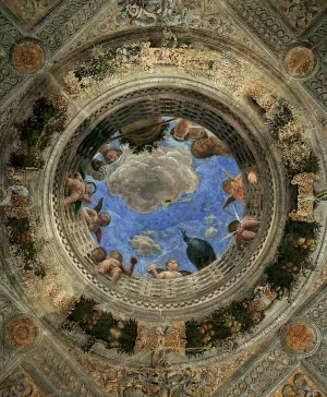 Ceiling Oculus by Andrea Mantegna Oil Painting
