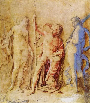 Mars, Venus, and Diana by Andrea Mantegna Oil Painting
