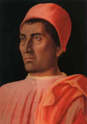 Portrait of the Protonary Carlo de' Medici by Andrea Mantegna Oil Painting