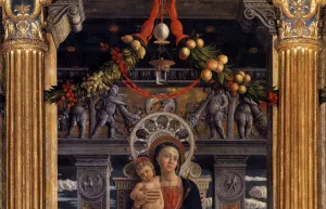 San Zeno Polyptych Detail by Andrea Mantegna Oil Painting