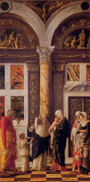 The Circumsicion of Jesus, Detail by Andrea Mantegna Oil Painting