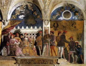 The Court of Mantua by Andrea Mantegna Oil Painting
