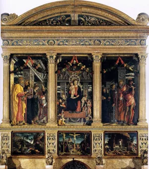 The San Zeno Polyptych by Andrea Mantegna Oil Painting