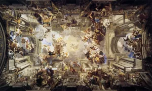 Allegory of the Jesuits' Missionary Work by Andrea Pozzo Oil Painting